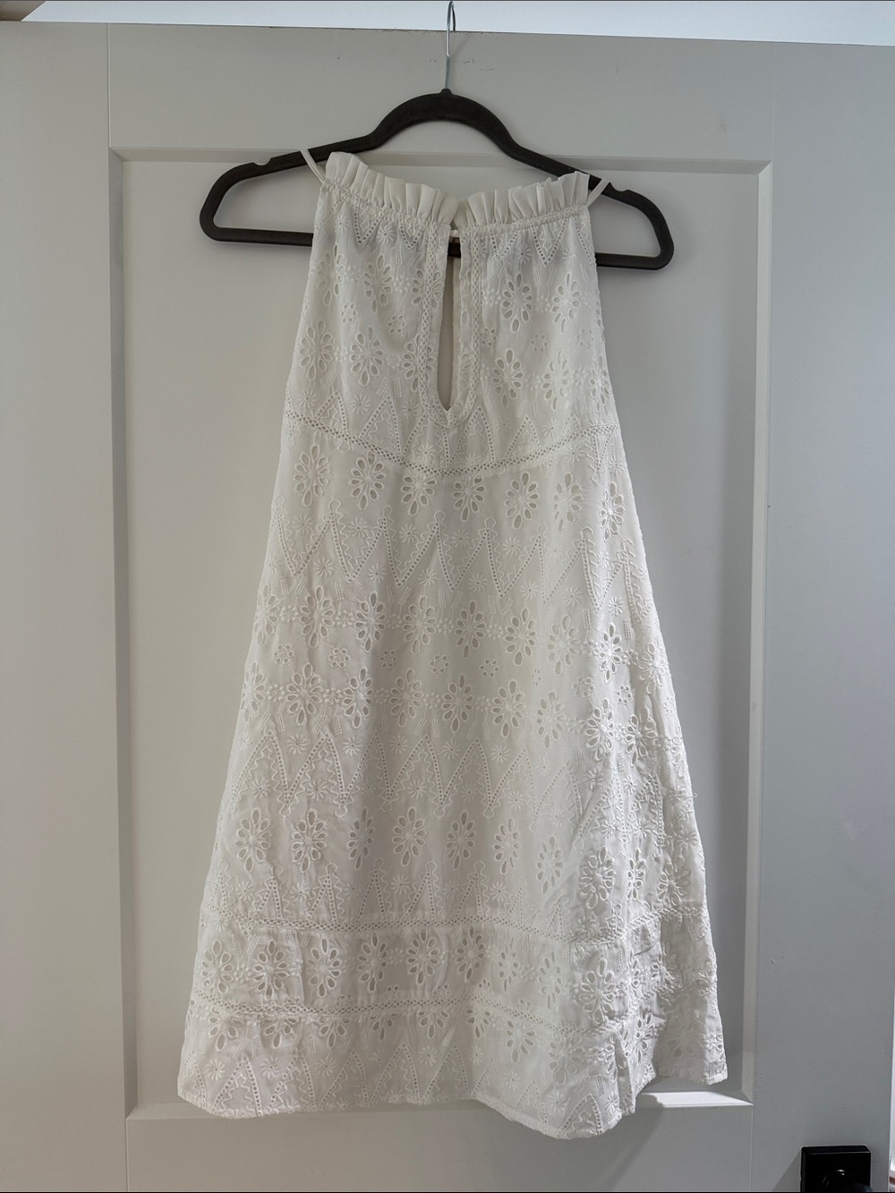 Lovers + Friends White Eyelet Mini Dress